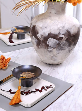 高温陶瓷新中式客厅玄关创意摆件