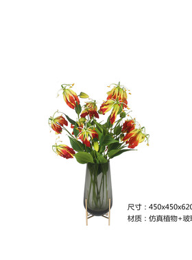 创意花艺样板房餐厅桌面装饰摆件