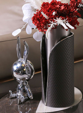 现代新中式创意高档轻奢雕塑摆件客厅样板房玄关装饰摆设家居饰品