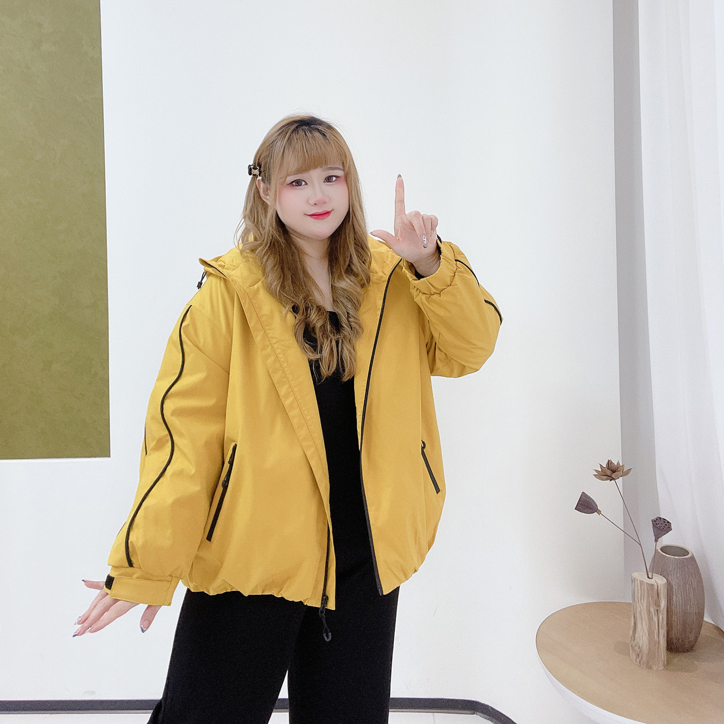 300斤胖莹莹大码女装休闲户外运动简约遮肉显瘦加厚冬季外套棉服,淘宝优惠券,粉丝福利购,淘宝优惠卷