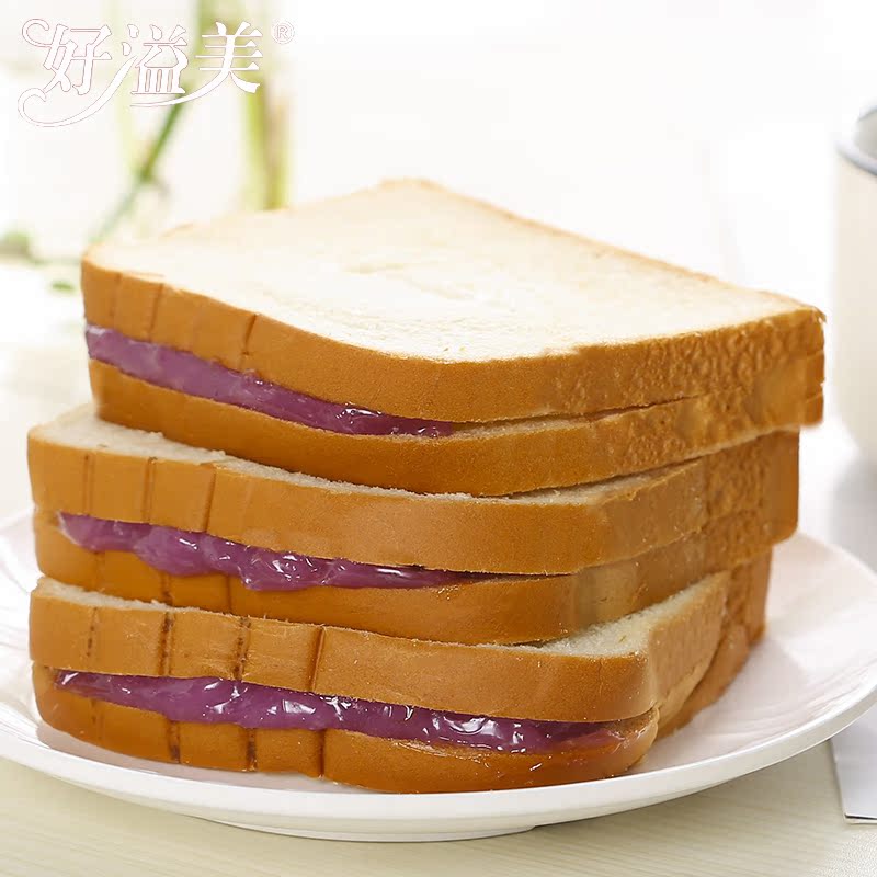 好溢美旗舰店好溢美吐司面包早晚餐手撕整箱夹心糕点小吃零食休闲食品切片散装2