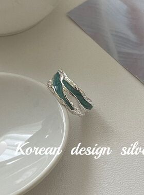 insS925滴胶纯银韩国饰品高级感