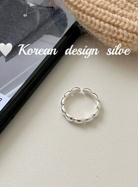 设计东戴S925光面韩国饰品大门