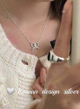 项链东简约S925韩国银饰品风女