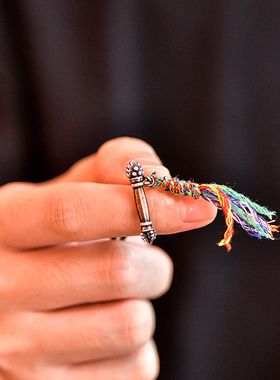 藏式格萨尔王吊坠念珠手串卡扣卡子配件民族风挂件装饰