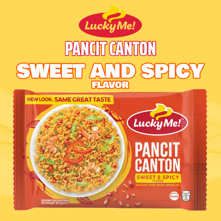 Lucky Me Pancit Canton New Packaging 80g Instant noodles-图2