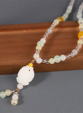 马面裙配饰流苏璎珞项链