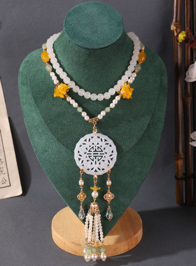 长款古风配饰明制项链