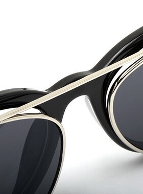 遮阳复古男女双层镜片覆盖太阳镜