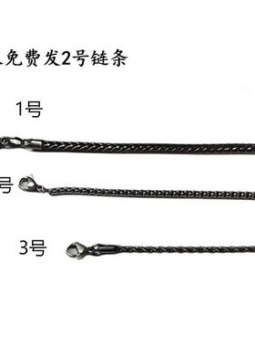 歌泽欧美复古人物头像牧羊动物男士吊坠项链外贸新款毛衣链