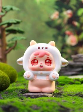 新款可爱卡通萌宠手办求抱抱系列盲盒创意桌面树脂摆件办公装饰品