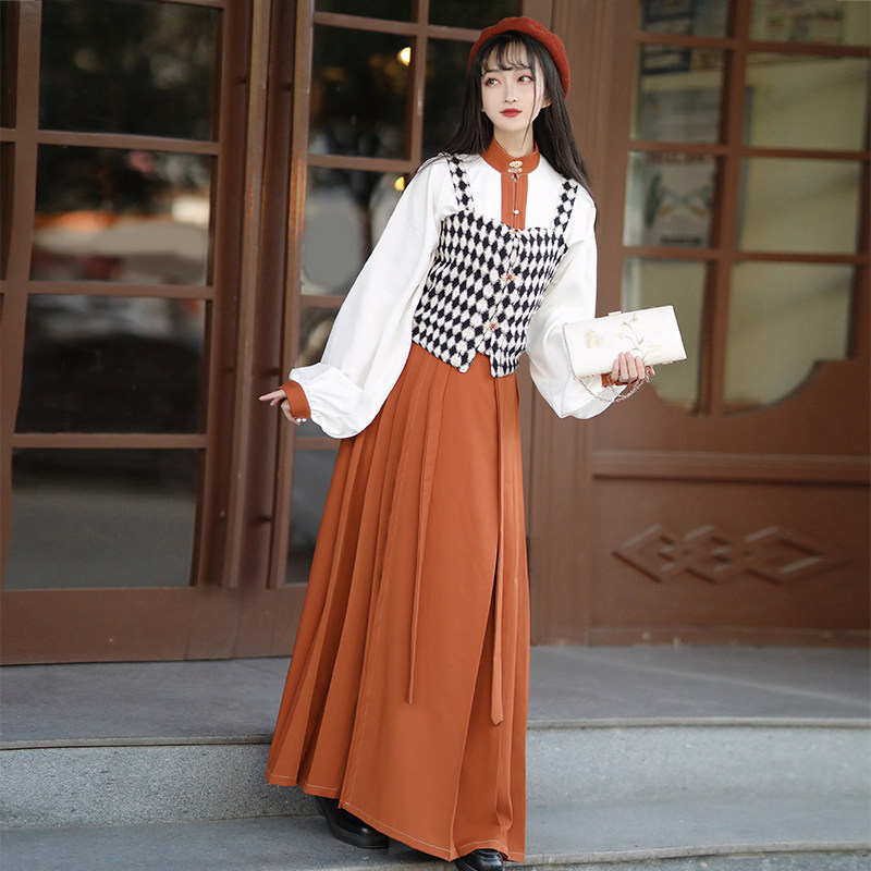 汉旭忆佳人明制女汉元素改良款汉服 汉旭汉服