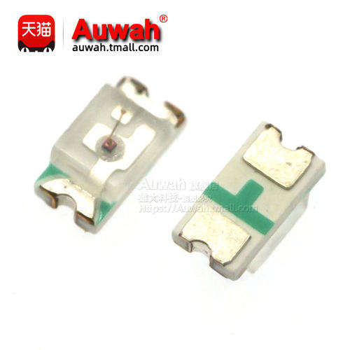 贴片发光二极管LED 0603 0805 1206 红 白 紫 黄 蓝 橙 翠绿色/光 - 图1