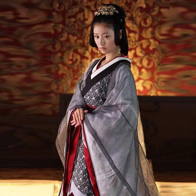 影视古装美人心计同款古装女汉服皇后服曲裾古典舞蹈服拖尾汉服 虎窝淘