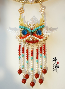 予初【跃龙吟-龙年项圈项链】原创设计手工龙年蝶贝天然石项链