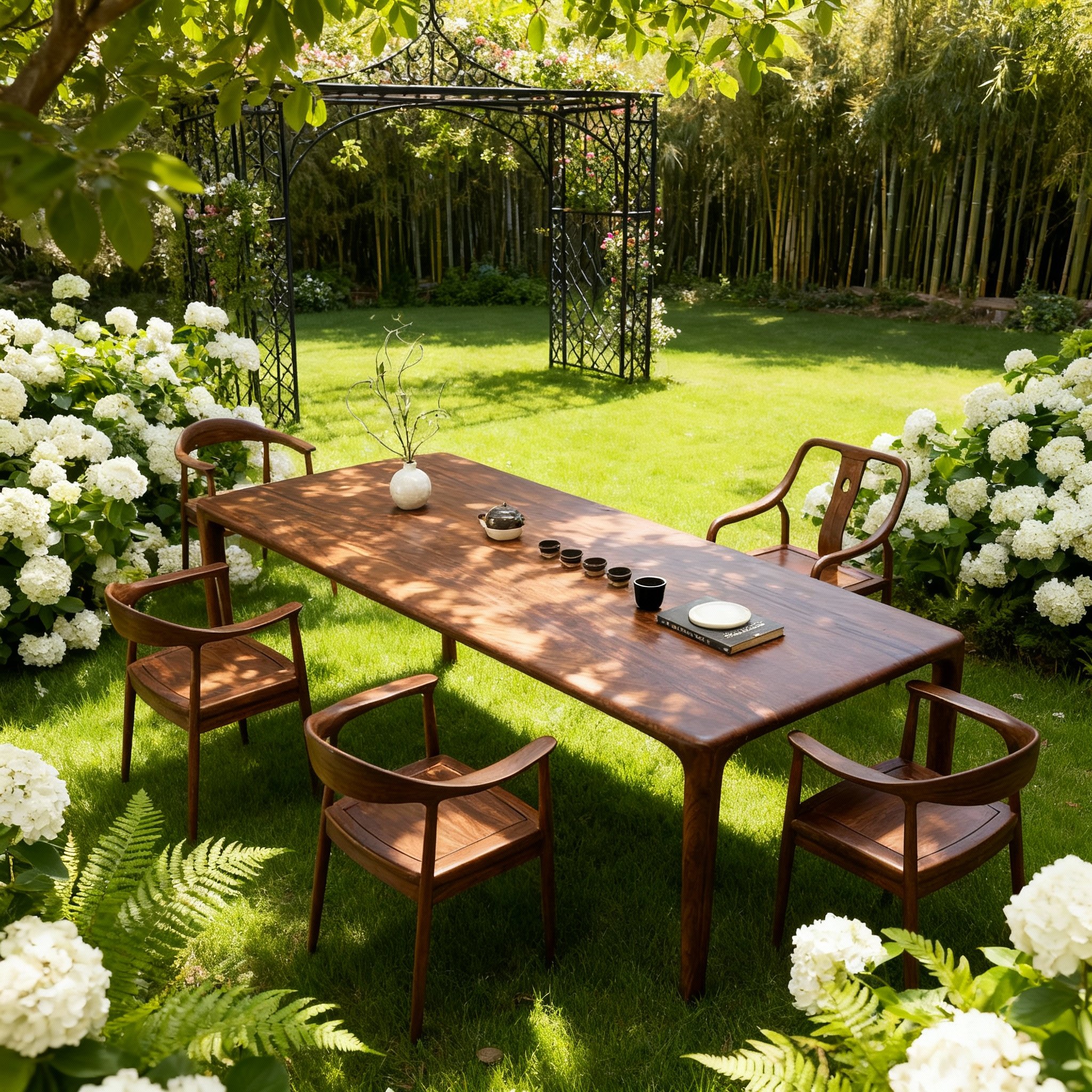 胡桃木茶桌南美进口实木办公桌公司会议桌家用大书桌新中式餐桌,淘宝优惠券,粉丝福利购,淘宝优惠卷