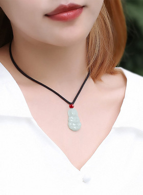 天然正品缅甸a货翡翠小观音吊坠冰种玉石佛像玉坠男女款挂件玉器