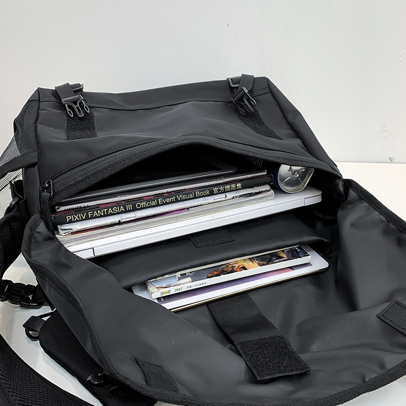 大容量男士简约斜挎包日系工装单肩 途趣箱包男士包袋