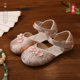 Girls Hanfu Shoes Summer Sandals 2025 New Ancient Style Cloth Shoes Handmade Ancient Costume Chinese Style Children's Embroidered Shoes