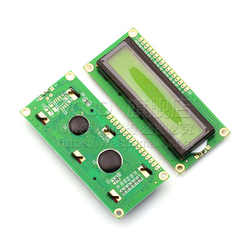 LCD1602 黄绿屏 1602A 液晶显示屏 LCD-1602-5V  带背光黑字体 - 图2