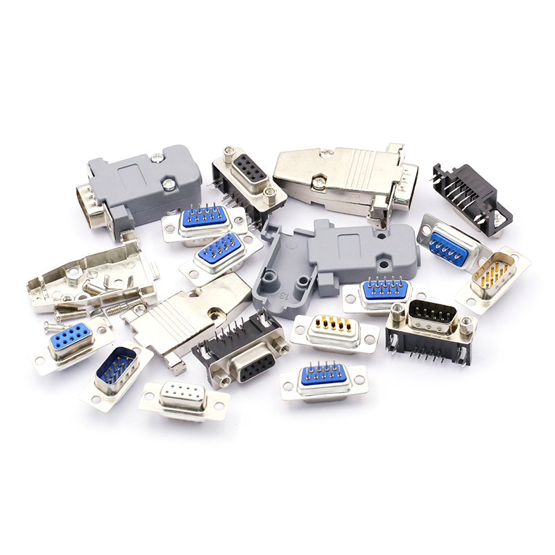 DB9母头公头九针串口接头焊线式RS232/485串口COM口9针插头连接器 - 图0