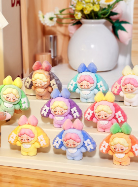 可爱温迪diy饰品配件 萌粒摆件小红书推荐桌面小摆件潮玩植绒公仔