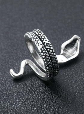 蛇戒指骷髅指环潮男嘻哈手饰礼品