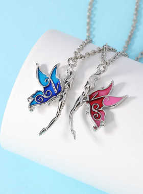精灵天使吊坠项链二次元周边饰品