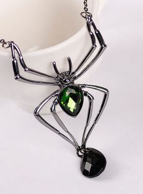 万圣节蜘蛛项链朋克暗黑酷女孩