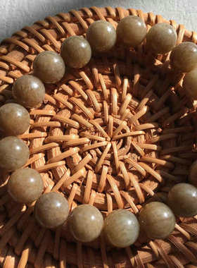 【水草摇曳之美】和田玉新疆且末料且末糖手串手链8mm 10mm水草花