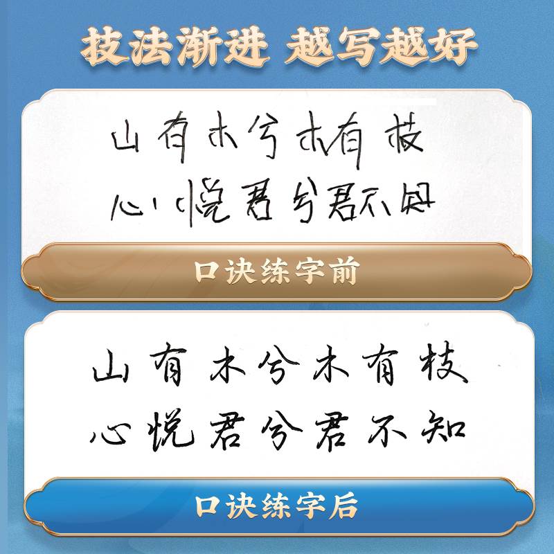 口诀化练行楷华夏万卷字帖练字成人初学者中大学生硬笔书法控笔训练字行书入门行楷教程女生成年练字男字帖大气漂亮零基础临摹全套 - 图3