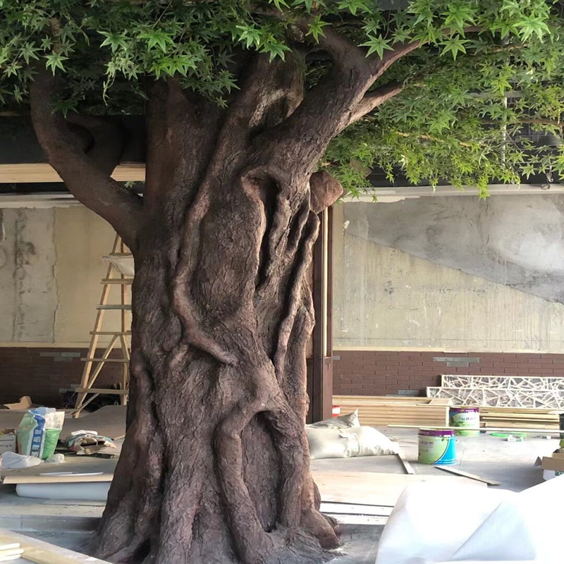 仿真桃花树大型室内装饰樱花树餐厅假树许愿婚庆大树假桃树水泥树