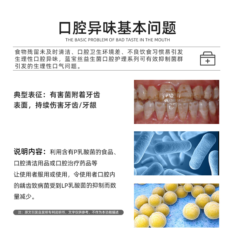 蓝宝丝益生菌漱口水男士女生清新口气抑菌无酒精瓶装口腔含漱液-图0