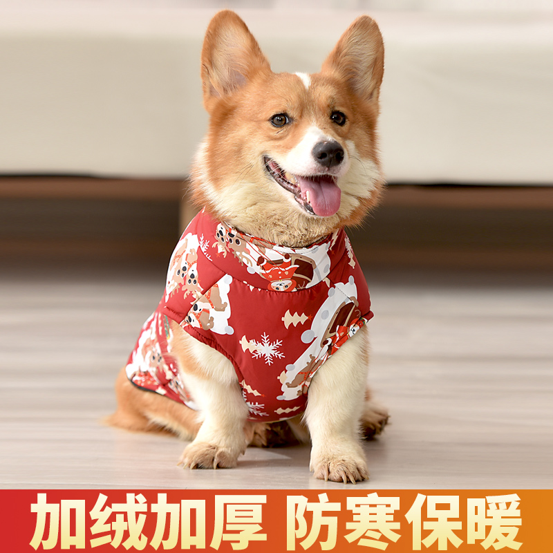 狗狗衣服秋冬装中小型犬泰迪比熊柯基宠物衣服冬季狗棉衣保暖棉服 - 图0