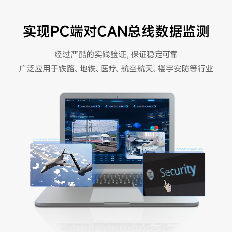 【亿佰特】CAN转USB转换器工业级双路透传高防护隔离通信收发器CANBUS双通道调试器总线分析仪 - 图0