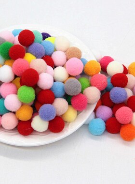 100Pcs 10/15/20/25mm Mini Fluffy Soft Pom Poms Pompoms Ball