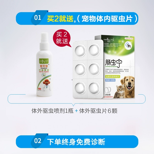 Кредит домашнего питомца Jue Внешний дивизион собак Dog Dog Dog Demol Demol Catsworm Cats и собаки убивают инсектицидный спрей