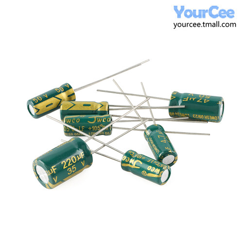 高频直插铝电解电容 1uF-3300uF 16V25V35V50V100V 22uF47uF330uF - 图3