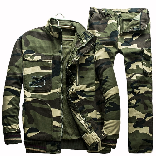 Хлопковый флисовый износостойкий комплект для работы, защита от ожогов, рабочая одежда