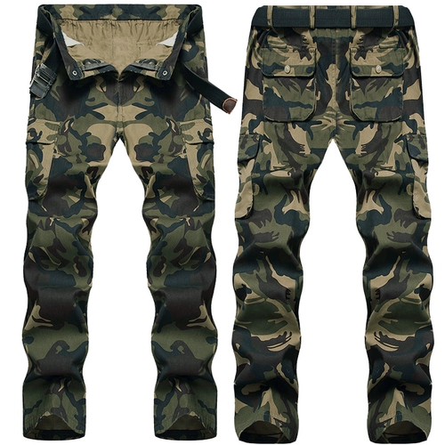 Мужской дорожный камуфляжный хлопковый комплект для работы для школьников, увеличенная толщина