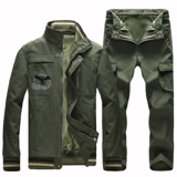 Хлопковый флисовый износостойкий комплект для работы, защита от ожогов, рабочая одежда