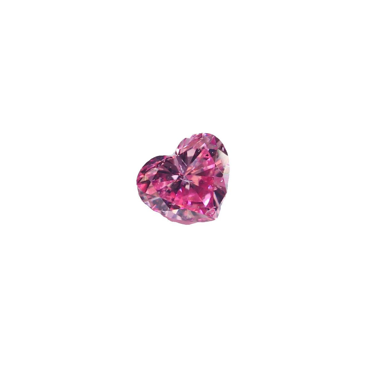 GIA 艳彩粉钻 0.11ct Fancy Vivid Purplish Pink - 图1