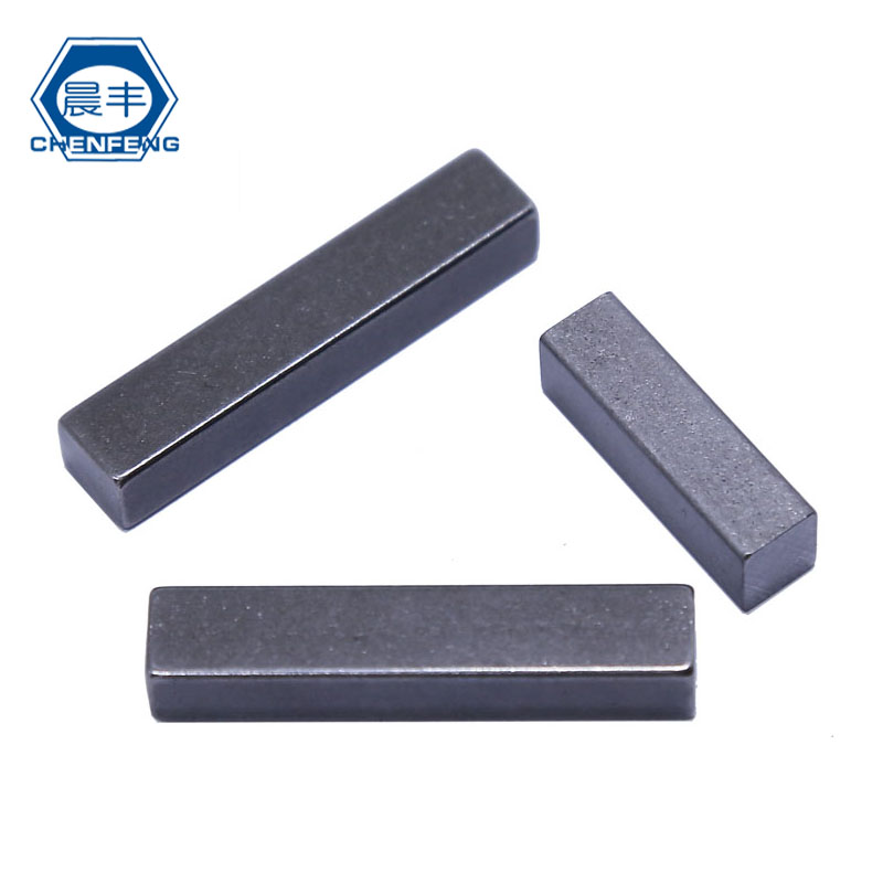 国标45号钢淬火调质平键键条方健GB1096 B型 方头键 3 4 5 6 8-20 - 图1