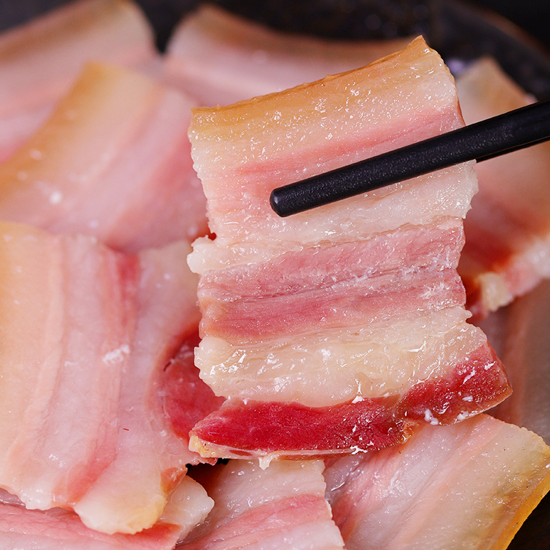 自心堂徽州刀板香安徽咸肉农家风干五花腊肉腌肉特产南风肉腌笃鲜 - 图2