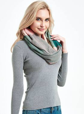 New Scarf For Men And Women With Thick Pullover Plaid Zipper