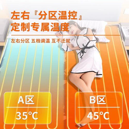 电热毯单人电褥子双人双控调温新款家用学生宿舍正品官方旗舰店 - 图2