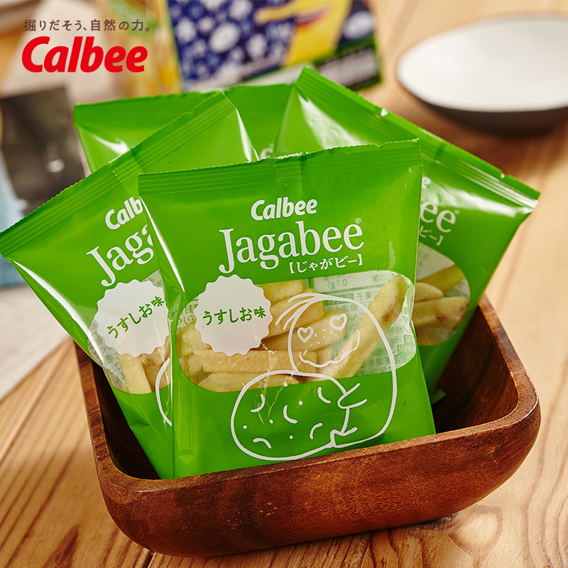 卡乐比三兄弟薯条日本bi calbee薯片 十安食品膨化食品
