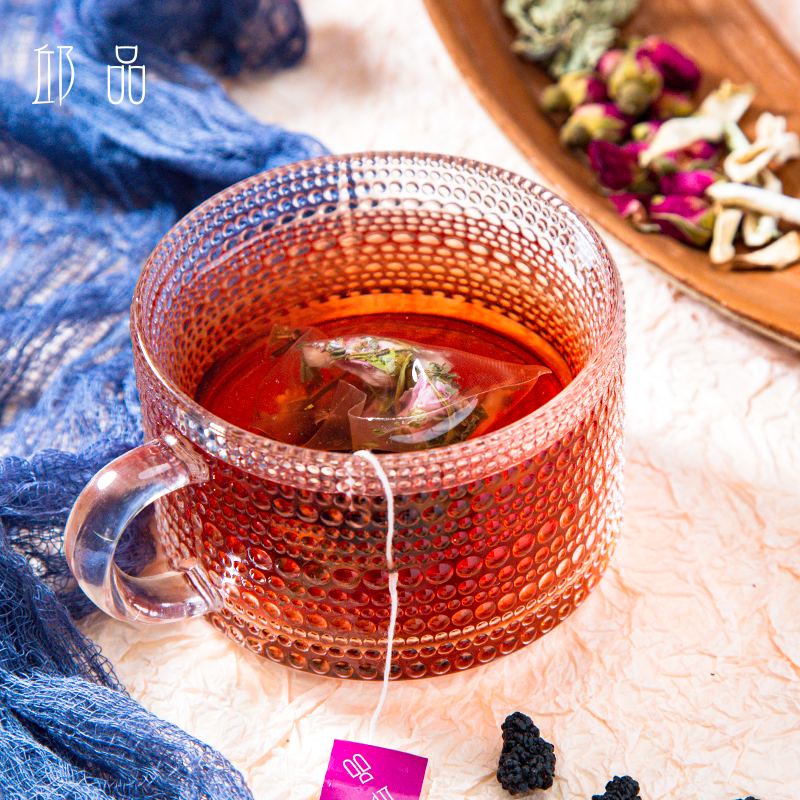 邱品舒甘玫瑰饮 升级大包装择食重瓣红玫瑰桑葚佛手薄荷茶15袋/盒 - 图2