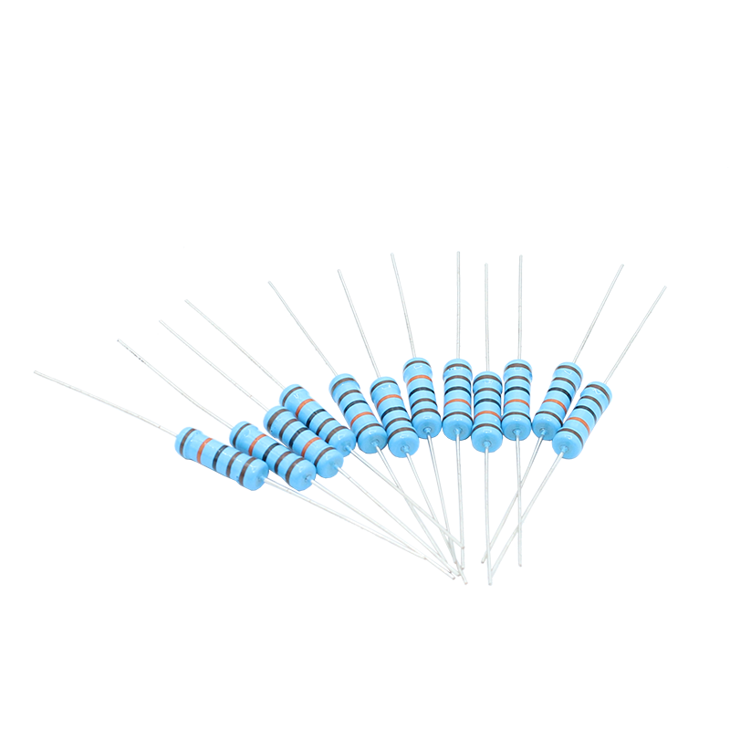 2W直插金属膜五色环电阻1% 1R 1.1R 1.2R 1.3R 1.5R 1.8R 2R - 图0