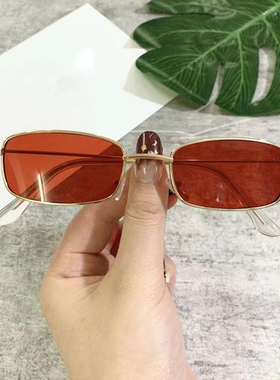 ins原宿复古小方框猫眼太阳镜欧